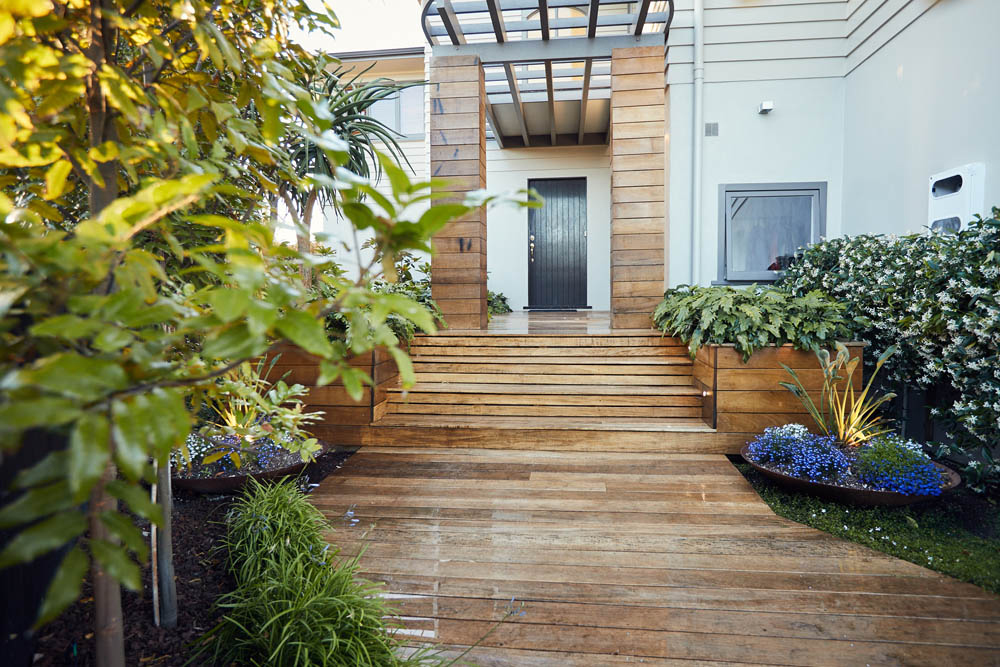 Entrance design Castor Bay Auckland | Branche Landscapes